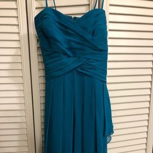 Teal David’s Bridal Dress!